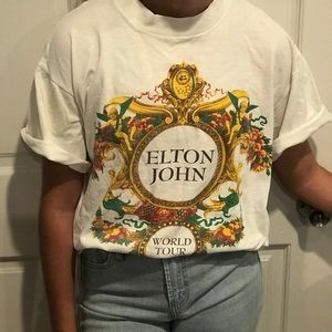 Elton John Versace tour T-shirt